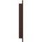 Ekena Millwork Premium 6" Flush Pull For Barn Doors 3/4" Thick or Greater, Rustic Brown GB6001FP06RB - alternate 4